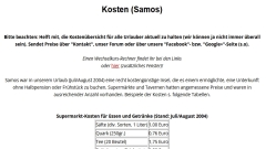 Infos zum Urlaub auf Samos: Kosten