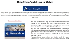 Ostsee: Reiseführer-Empfehlung