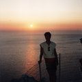 klicken zum Vergrern -> Sonnenuntergang bei Kampi (Urlaub auf Zakynthos/GR 1994)