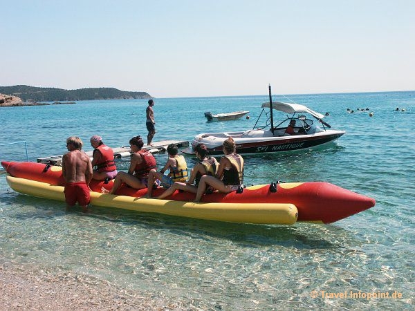 Wassersportverleih bei Pefkari, Thassos