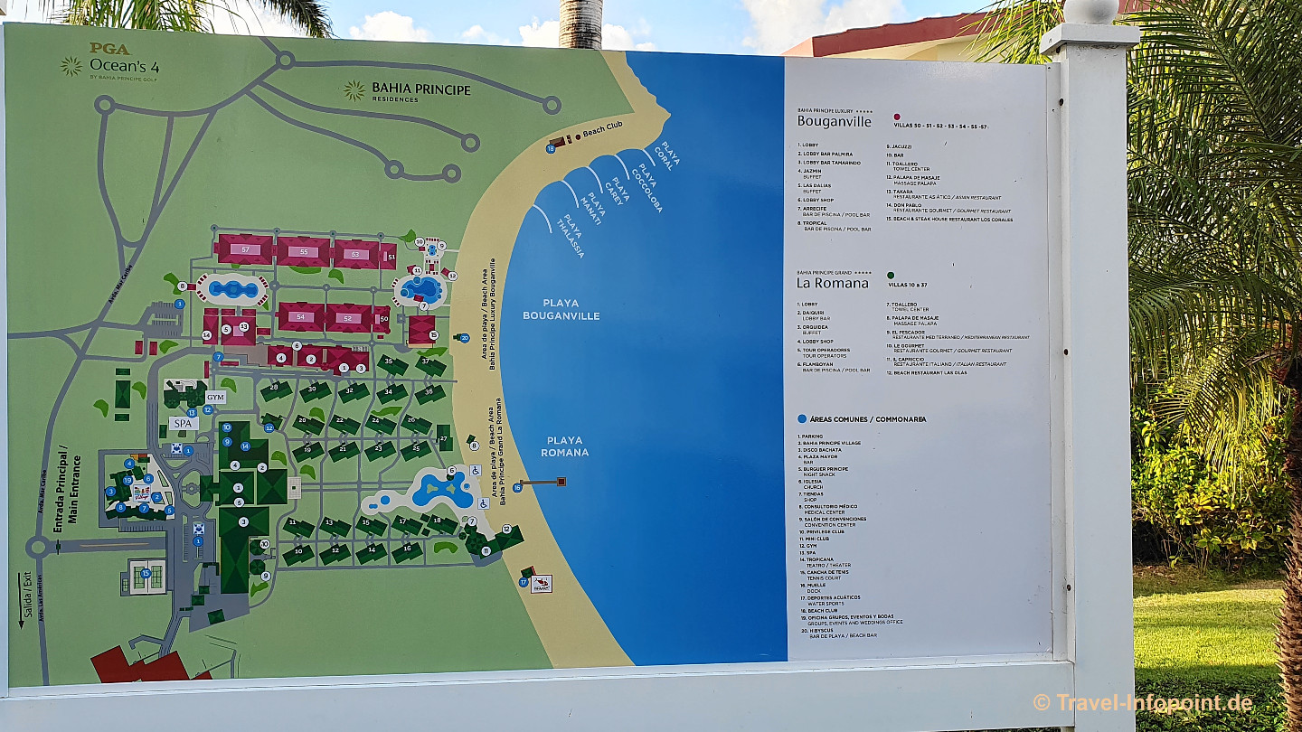 &Uuml;bersichtsplan Bahia Principe Luxury Bouganville