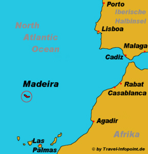 Lage von Madeira
